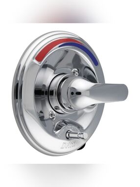 Delta T13391 Chrome Shower Trim Kit Only w Diverter Pressure Balance
